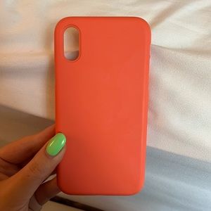 Coral Orange Iphone Xs Case